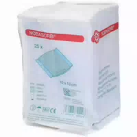 Noba Nobasorb Saugkompressen, Unsteril, 10 X 10 cm 25 st