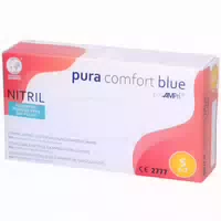 Ampri Puracomfort Blue Nitril Einmalhandschuhe Puderfrei Blau Größe S