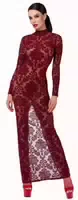 Kleid „kink Royal“ mit Samtflockprint Ornamenten
