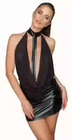 Kleid „missbehaved Exclusive“ Im Powerwetlook Mit Powernet