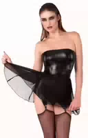Minikleid „libido“ mit Rücken Schnürung