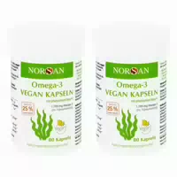 Norsan Omega 3 Vegan Algenöl Kapseln 2er Pack
