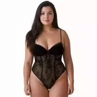 Nortie Moments Amara Bestickter Mesh Bodystocking