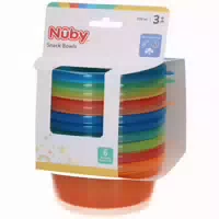 Nûby 6 Schälchen Mit Deckel 300 Ml