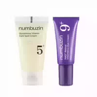 Numbuzin No 5 Glutathione Vitamin Dark Spot Cream 15ml & No 9 Nad Pdrn Glow Boosting Toner 30ml 1ea Set