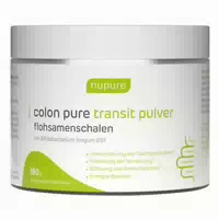 Nupure Colon Pure Transit Pulver Flohsamenschalen 180 G Pulver