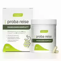 Nupure Proba Reise Magen Darm Komplett Kapseln – Mit 11 Milchsäurebakterienkulturen Probatech™ , Pylopass™ Und Ingwerextrakt