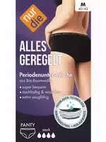 Nur Die Periodenunterwäsche Alles Geregelt Panty Stark Schwarz Größe 48 50