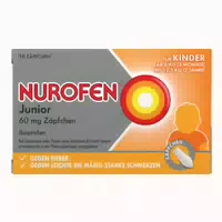 Nurofen Junior Zäpfchen 60 mg Ibuprofen 10 st