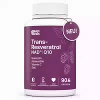 Nutribrain Trans Resveratrol, Nad⁺, Coenzym Q10 Kapsel