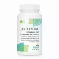 Nutrilife Ubiquinon Q10 200 mg mit Vitamin C & E – Vegan