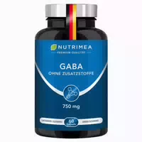 Nutrimea Gaba Pur 750mg | Reine Pulver Kapseln Hochdosiert | ohne Zusätze & Vegan