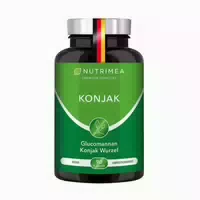 Nutrimea Glucomannan aus Konjak Wurzel | Hochdosiert mit 95% Glucomannan Pro Kapsel