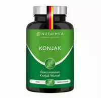 Nutrimea Glucomannan Aus Konjak Wurzel | Hochdosiert Mit 95% Glucomannan Pro Kapsel