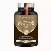 Nutrimea Schwarzer Knoblauch Bio | Knoblauchextrakt Patentiert Abg10 Aged Black Garlic Extrakt