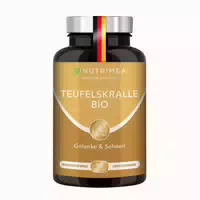 Nutrimea Teufelskralle Kapseln Bio | Reine Afrikanische Teufelskrallenwurzel ohne Zusätze