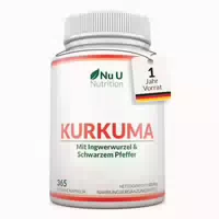 Nu U Nutrition Kurkuma Kapseln Curcuma 365 st