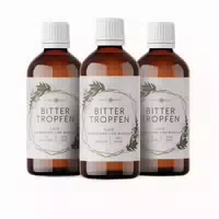 Nordic Pure Bittertropfen – 15 Kräuter nach Hildegard von Bingen 3x100 ml