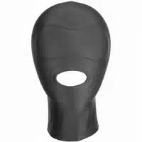 Obaie Obaie Spandex Maske mit Mundöffnung Schwarz One Size