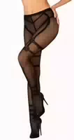 Strumpfhose Ouvert Mit Eingewebter Straps Optik