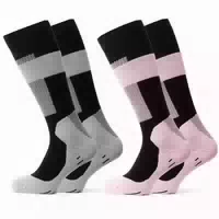 Occulto Damen Kommpressions Skisocken Modell: Taylor Grey Pink 35 38