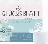 Glücksblatt Toilettenpapier Klassisch Weiss Big Pack