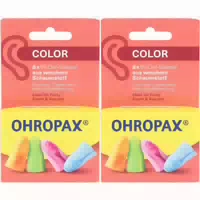 Ohropax Color Schaumstoff in Ohr Stöpsel