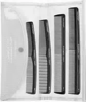 Olivia Garden Sc Kämme 4 Er Set, Carbon Ion