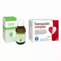 Omega 3 Vegan Algenöl Flüssig Norsan & Tromcardin Complex Tablet