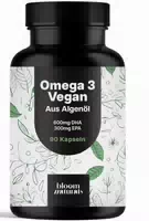 Omega 3 Vegan Hochdosiert 90 Kapseln 2000mg Algenöl 45 Tage Vorrat Bloom Naturals