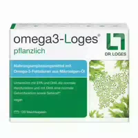 Omega3 Loges Pflanzlich 120 st Kapseln