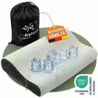 Omnirelexx Kühlender Ersatzbezug für Nackenkissen Passgenau für Soft Memory Foam Kopfkissen