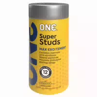«super Studs» Kondome – Genoppte Oberfläche, 12 Stück, Vegan 12 Kondome
