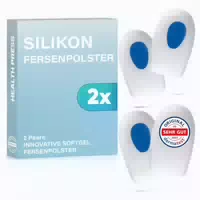 Health Press Silikon Fersenpolster 2 Paare Größe L 4 St