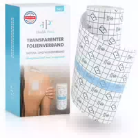 Health Press Folienverband – Wasserfeste Schutzfolie Duschpflaster zum Abdecken von Wunden