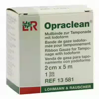 Opraclean Mullbinde Zur, zum Tampon m Jodoform 1cmx5m