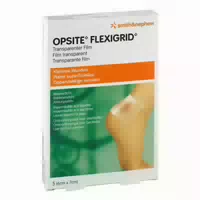 Opsite Flexigrid Transp Wundverb 6x7cm Steril 5 St Folie