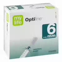 Optifine 6 Pen Nadeln 0,25 X 6 mm 100 Stück