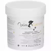Optim Curcuma Cats & Dogs Kurkuma Pulver für Hunde & Katzen Gelenke Hüfte Longvida Curcumin 96g