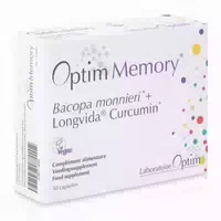 Optim Memory Bacopa Monnieri & Longvida Curcumin Gedächtnis Fokus und Konzentration