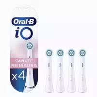 Oral B Io Sanfte Reinigung Aufsteckbürsten für ein Sensationelles Mundgefühl, 4 Stück