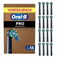 Oral B Pro Crossaction Schwarz 16er Ffu Aufsteckbürsten