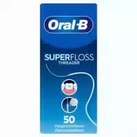 Oral B Super Floss Threader Zahnseide 50 Fäden