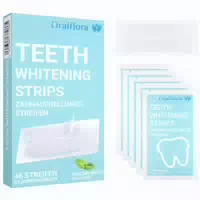 Oralflora Zahnaufhellung Bleaching – Whitening Strips, Zahnaufhellungsstreifen für Weißere Zähne