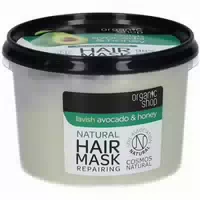 Organic Shop Natürliche Reparierende Haarmaske Avocado & Honig