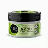 Organic Shop Tea Tree Discos Faciales Exfoliantes Oil Deep Cleansing 20un