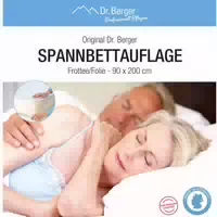 Original Dr Berger Spannbettauflage 90 X 200 cm Frottee Folie