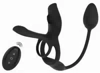 Paarvibrator „multi Function“ Mit Penis & Hodenring, Klitoris & Analvibrator