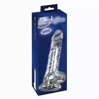 Crystal Penisvibrator mit Saugfuß & Vibration