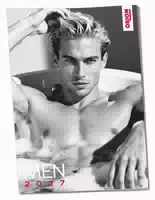 Pin Up Kalender „men 2027“ in Schwarzweiß und im Großformat